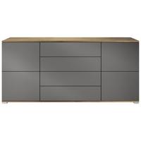 SIDEBOARD Rova Anthrazit matt - Anthrazit, Holzwerkstoff (166.5/75.5/35cm) - Vladon