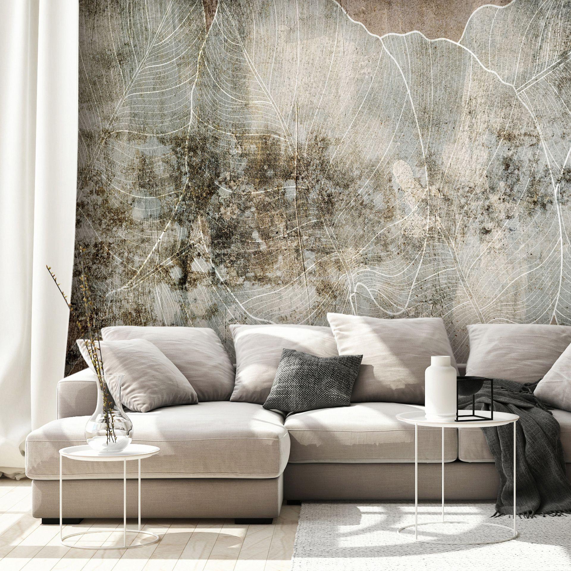 SELBSTKLEBENDE FOTOTAPETE 147/105 cm - Braun/Grau, Kunststoff/Textil (147/1cm) - KUNSTLOFT