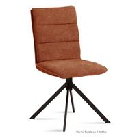 ESSZIMMERSTUHL (6er-Set) Dulce 47x92x60 Schwarz/Cognac - Cognac/Schwarz, Kunststoff (60/92/47cm) - 58aufmkessel