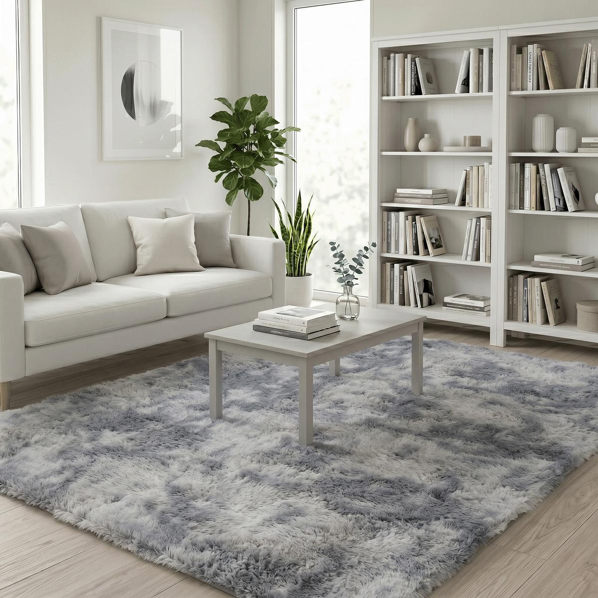 HOCHFLOR SHAGGY TEPPICH FLUFFY - Grau, Textil (160/230cm) - Pergamon