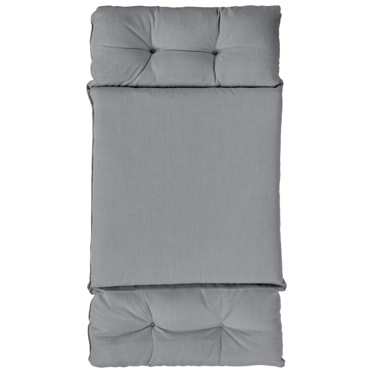 HÄNGESESSEL Grau Alviano - Grau, Textil (98/196/136cm) - Beliani