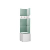 GARDEROBEN-SET Orion XXI - Weiß/Mintgrün, Holzwerkstoff/Kunststoff (42/186/46cm) - MIRJAN24