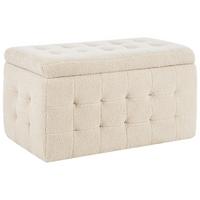 TRUHENBANK Michigan 42/72/40 cm - Beige, Textil (72/40/42cm) - Beliani