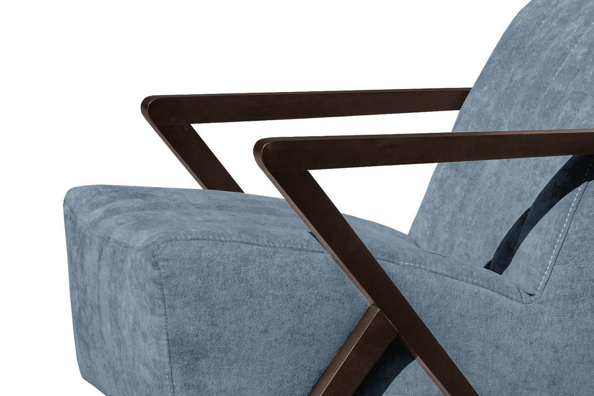 SESSEL LEBRON, blau - Blau, Holzwerkstoff/Textil (65/82/79cm) - Wozimo