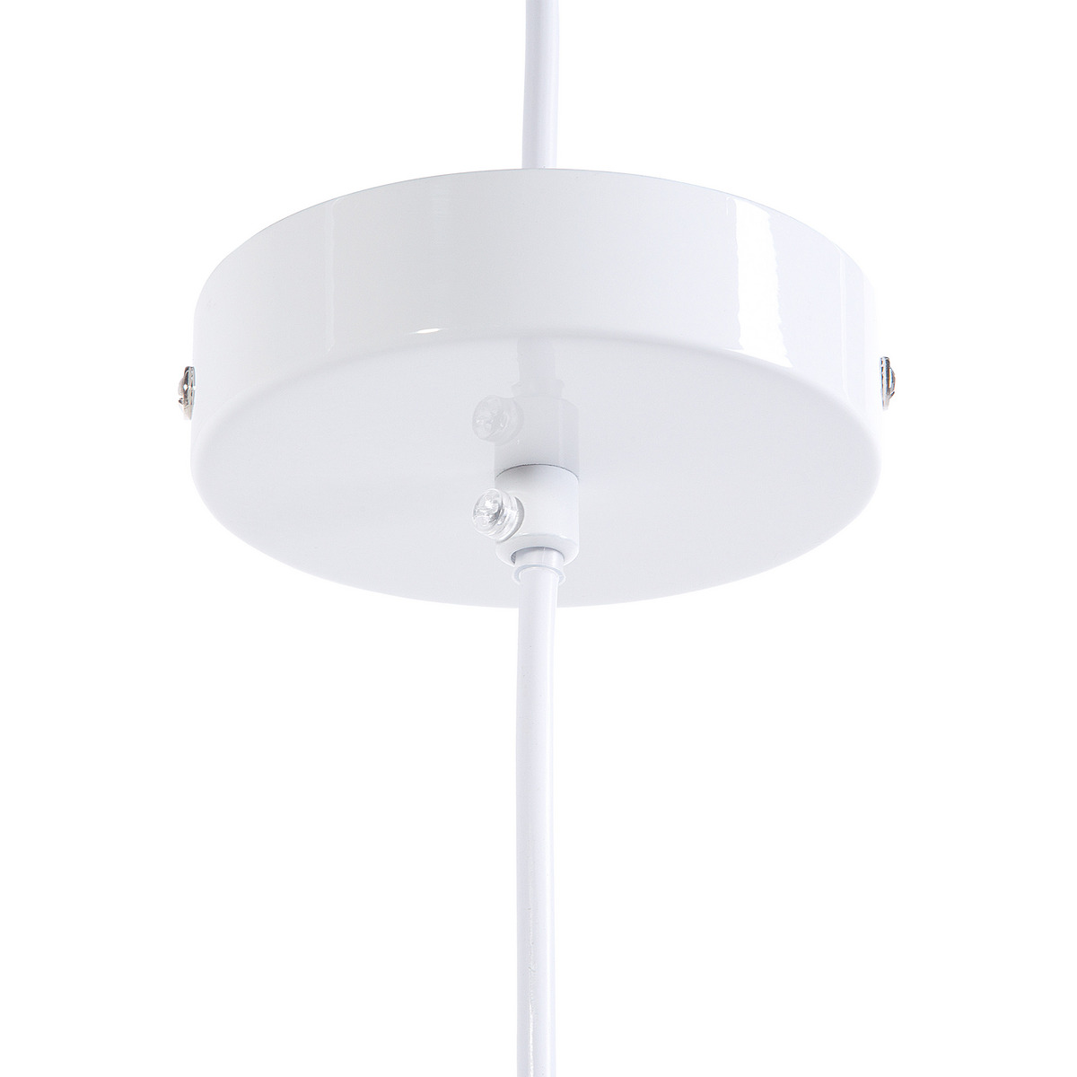 HÄNGELEUCHTE Albano 25/25/132 cm - Weiß, Metall (25/25/132cm) - Beliani