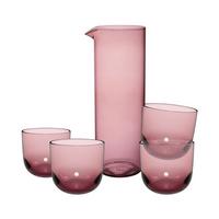 TRINKGLÄSER MIT KARAFFE Like Glass Grape 5-tlg. - Lila, Glas - like.Villeroy & Boch