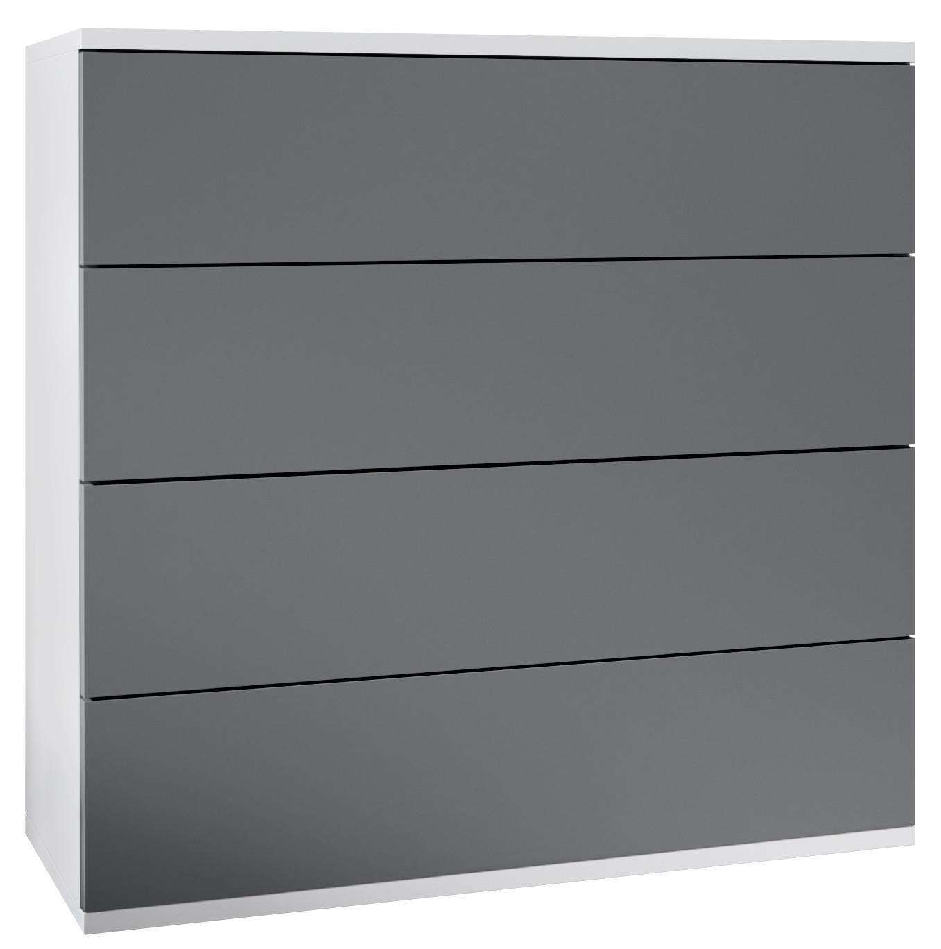 KOMMODE Pavos Anthrazit matt - Anthrazit, Holzwerkstoff (76/76/35cm) - Vladon