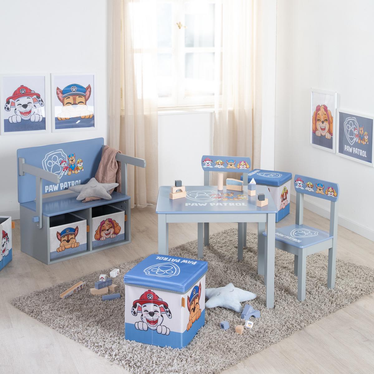 KINDERSITZGRUPPE Paw Patrol - Blau, Holzwerkstoff (50/51/60cm) - Roba