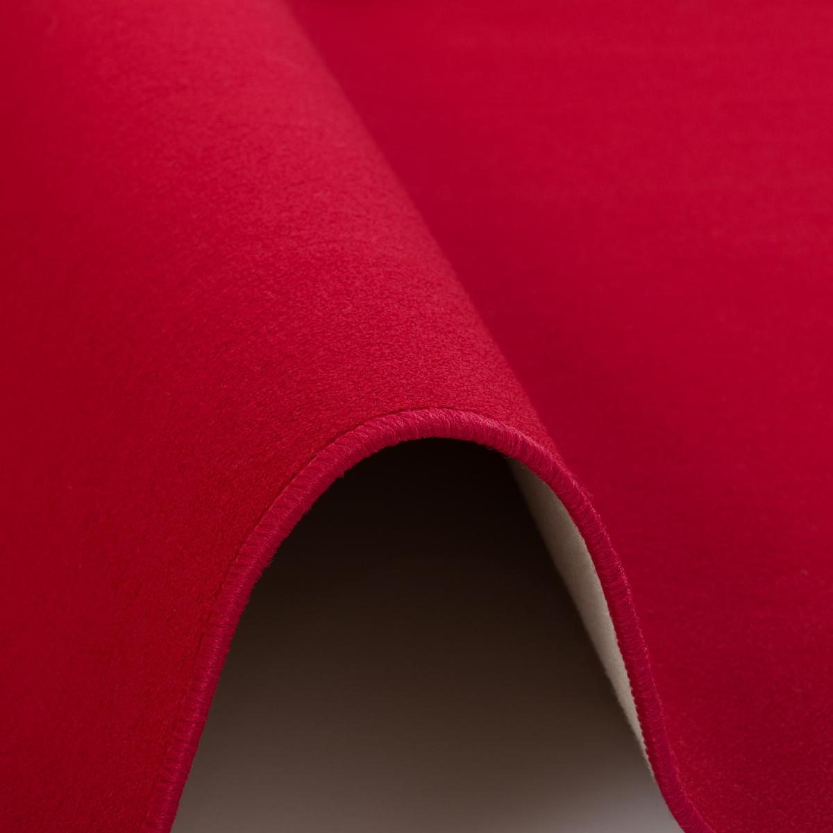 BASIC VELOURS TEPPICH CARLA - Weinrot, Textil (80/160cm) - Snapstyle