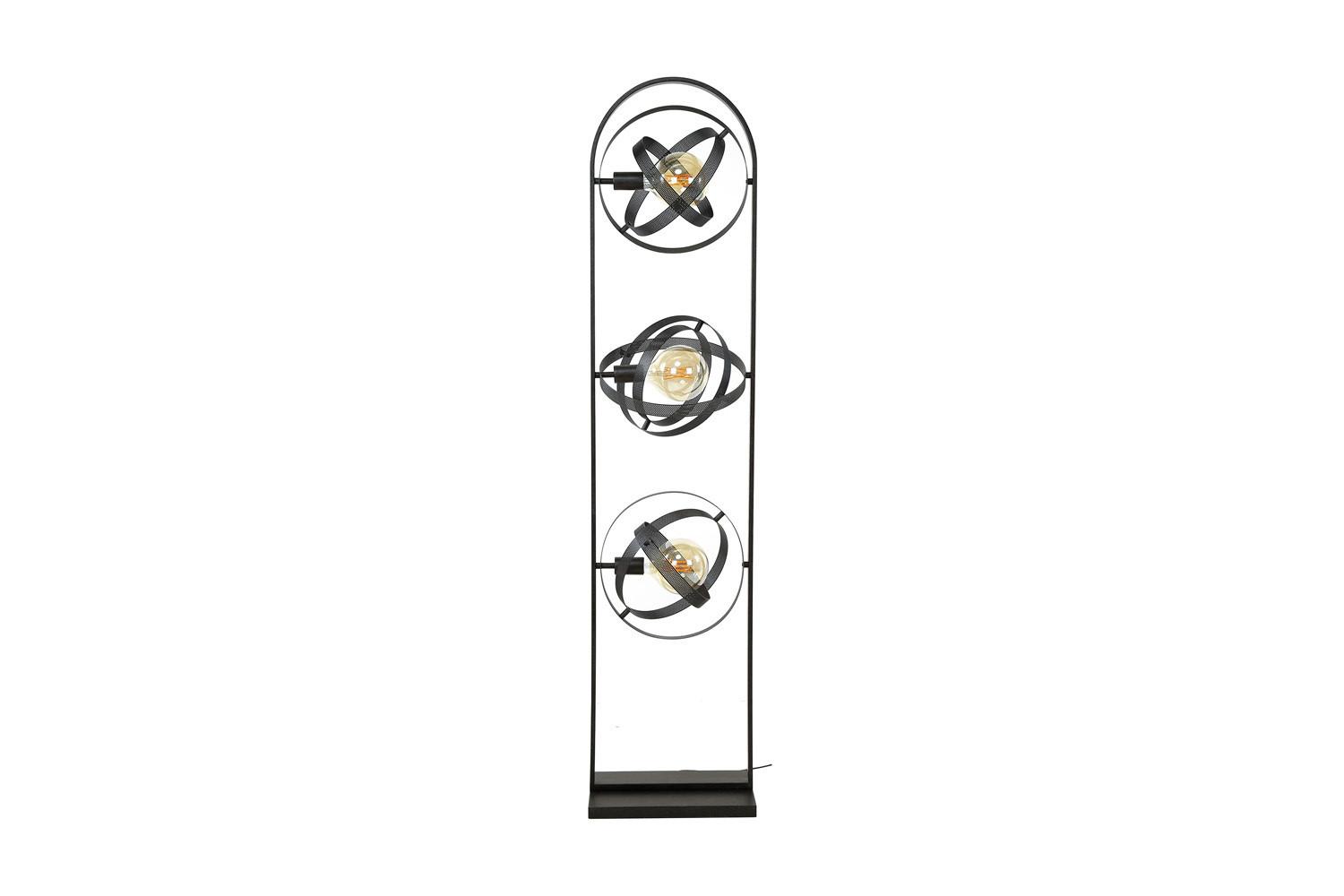 STEHLAMPE DILLY Schwarz Metall - Schwarz, Metall (22/36/160cm) - KAWOLA