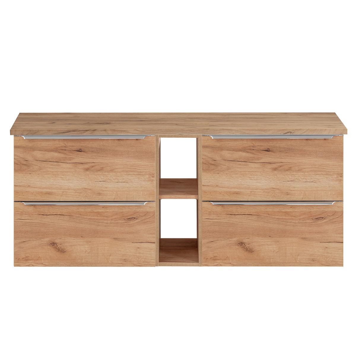 WASCHTISCHUNTERSCHRANK 140.4cm April Holz - Braun, Holzwerkstoff (140.4/59/46cm) - Petits-meubles