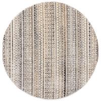 TEPPICH PERRAN, gestreift, Natur, Ø 160 cm - Beige, Textil (160/160cm) - KADIMA DESIGN