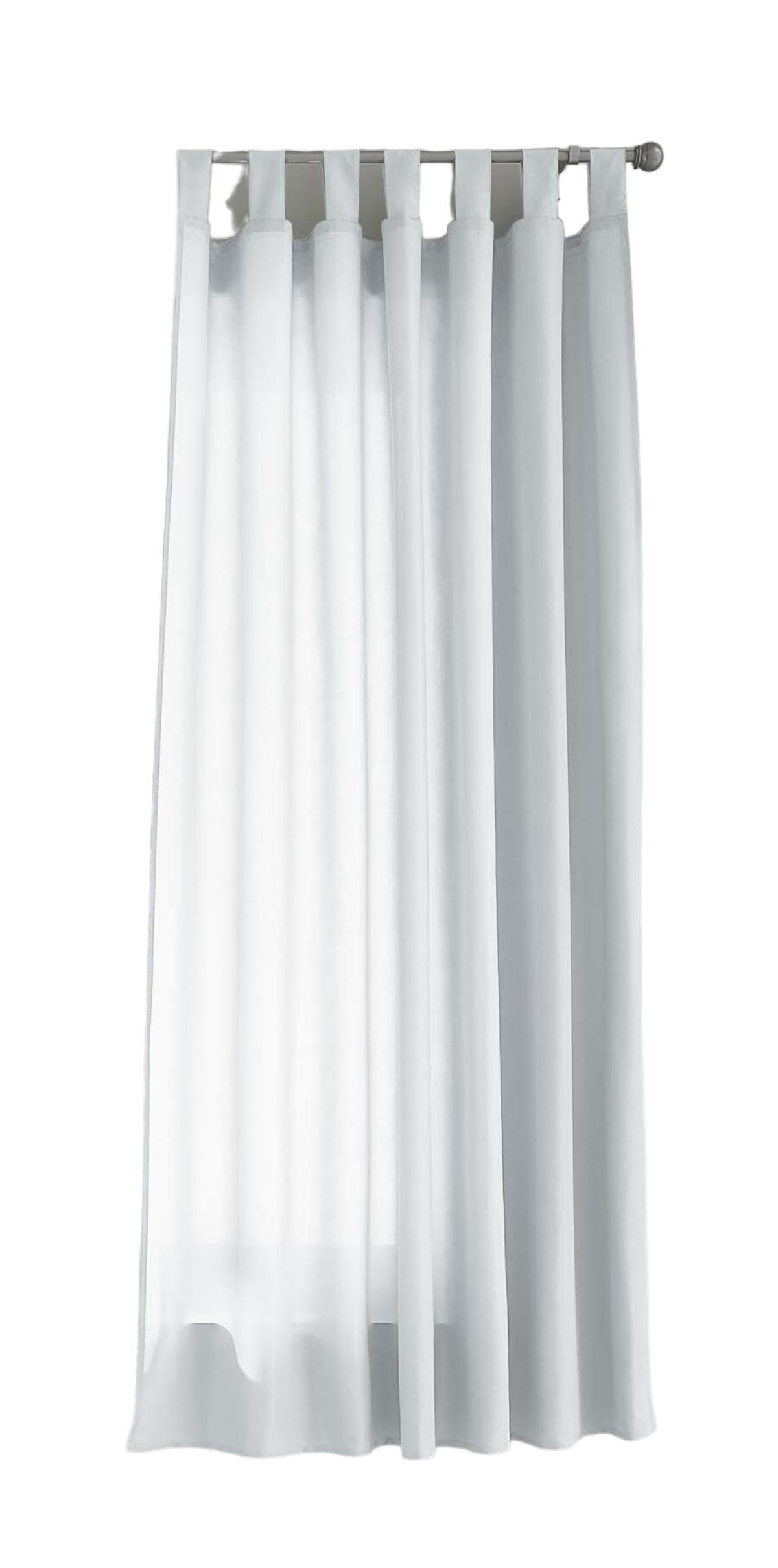 VORHANG POTSDAM HxB 175x140 cm Weiß - Weiß, Textil (140/175cm) - Gardinenbox