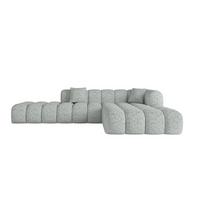 ECKSOFA Ottomane Rechts OLEA-L2 - 289x176x71 cm Grün - Waldgrün/Schwarz, Holzwerkstoff/Kunststoff (289/176cm)