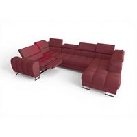WOHNLANDSCHAFT Bastien Relax - Rot, Holzwerkstoff/Textil (350/95/198cm) - Fun Möbel