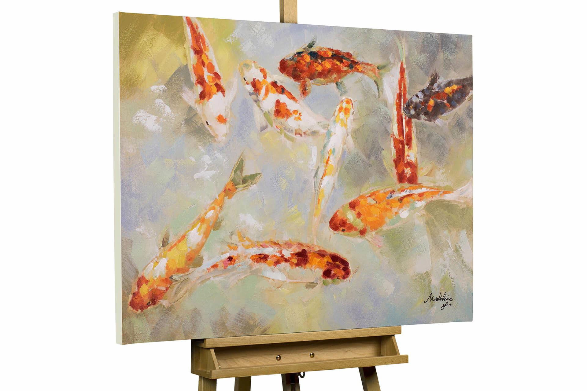 ACRYLBILD HANDGEMALT 100/70 cm - Multicolor, Holz/Textil (100/70cm) - KUNSTLOFT