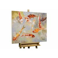 ACRYLBILD HANDGEMALT 100/70 cm - Multicolor, Holz/Textil (100/70cm) - KUNSTLOFT