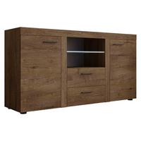 KOMMODE Rumba mit LED Beleuchtung - Eichefarben, Holzwerkstoff (156/82/40cm) - MIRJAN24