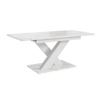 ESSTISCH RUDEN Ausziehbar 140 - 180 / 80 x 76 cm - Hellgrau/Weiß, Holz (140/80/76cm) - MASSENO