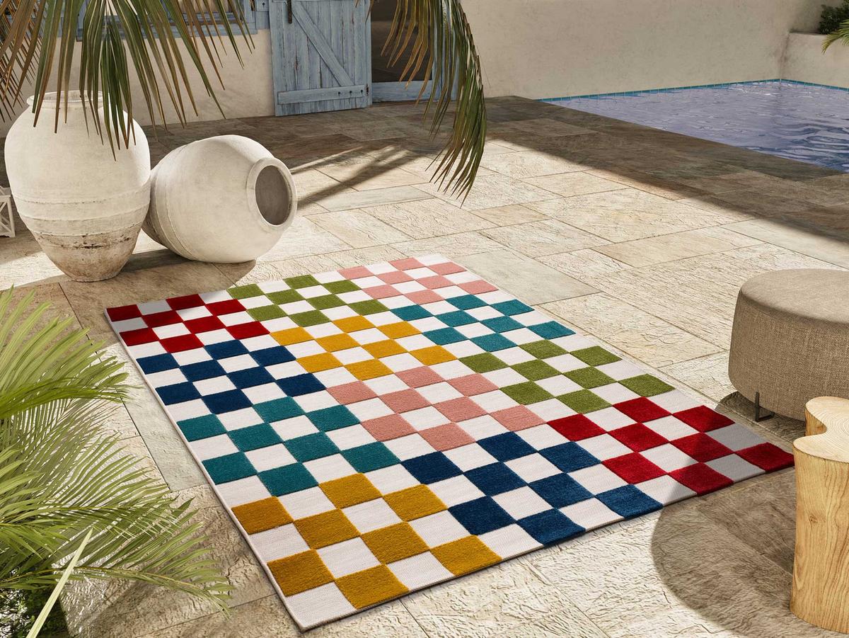 OUTDOORTEPPICH Mehrfarbiger Mila 80/150 cm - Multicolor, Textil (80/150cm) - Atticgo