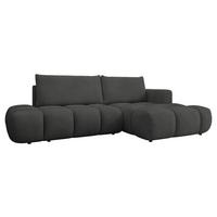ECKSOFA Soffi, Seite: Rechts - Anthrazit/Schwarz, Holz/Kunststoff (283/166cm) - MIRJAN24
