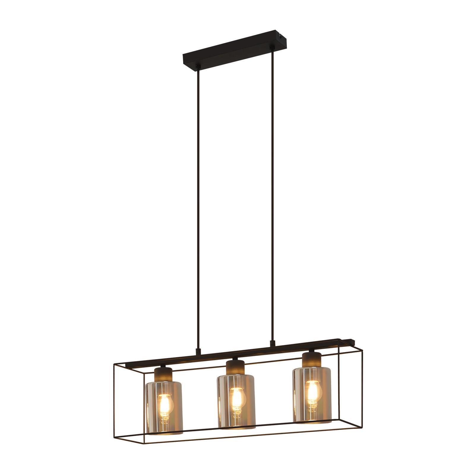 KRONLEUCHTER Leuchtold 15.0/148.0/60.5 cm - Schwarz, Metall (60.5/15/148cm) - ZMH