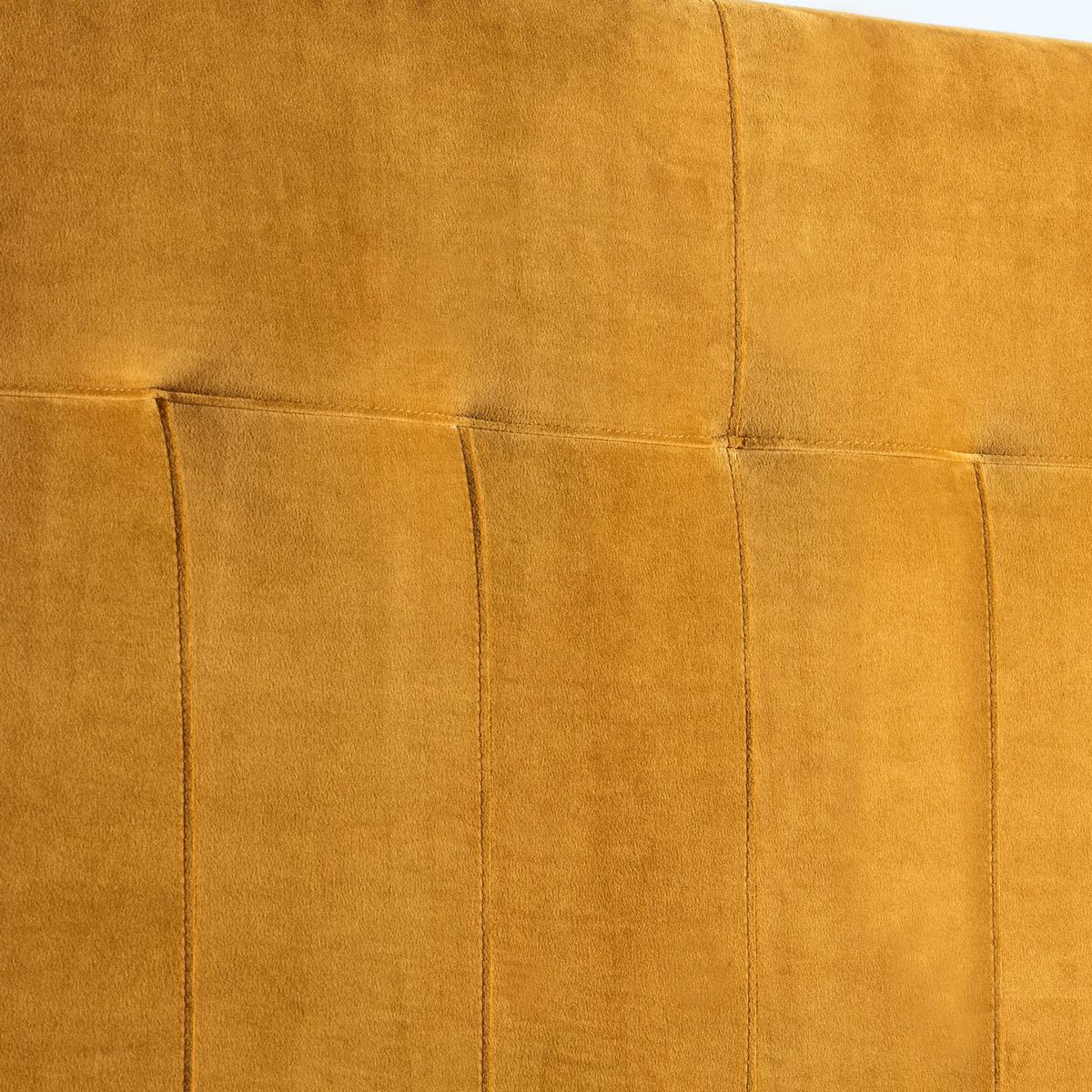 KOPFTEIL 140x100 cm Napoles Senf - Dunkelgelb, Textil (8/100/140cm) - VS Venta-stock