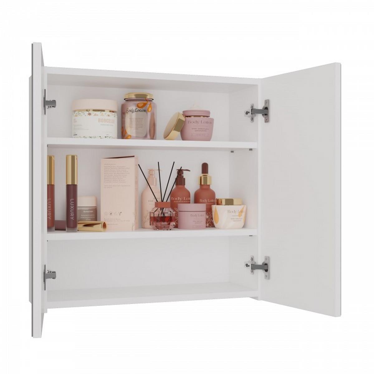 HÄNGESCHRANK Weiß 60/60/22 - Weiß, Holzwerkstoff (60/60/22cm) - RAUMHIRSCH FURNITURE