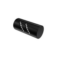 ENDSTÜCKE FÜR GARDINENSTANGEN 20 mm Ø, Zoena Schwarz, Packung 2 Stück - Schwarz, Metall (5.5/2.5/2.5cm) - INTERDECO