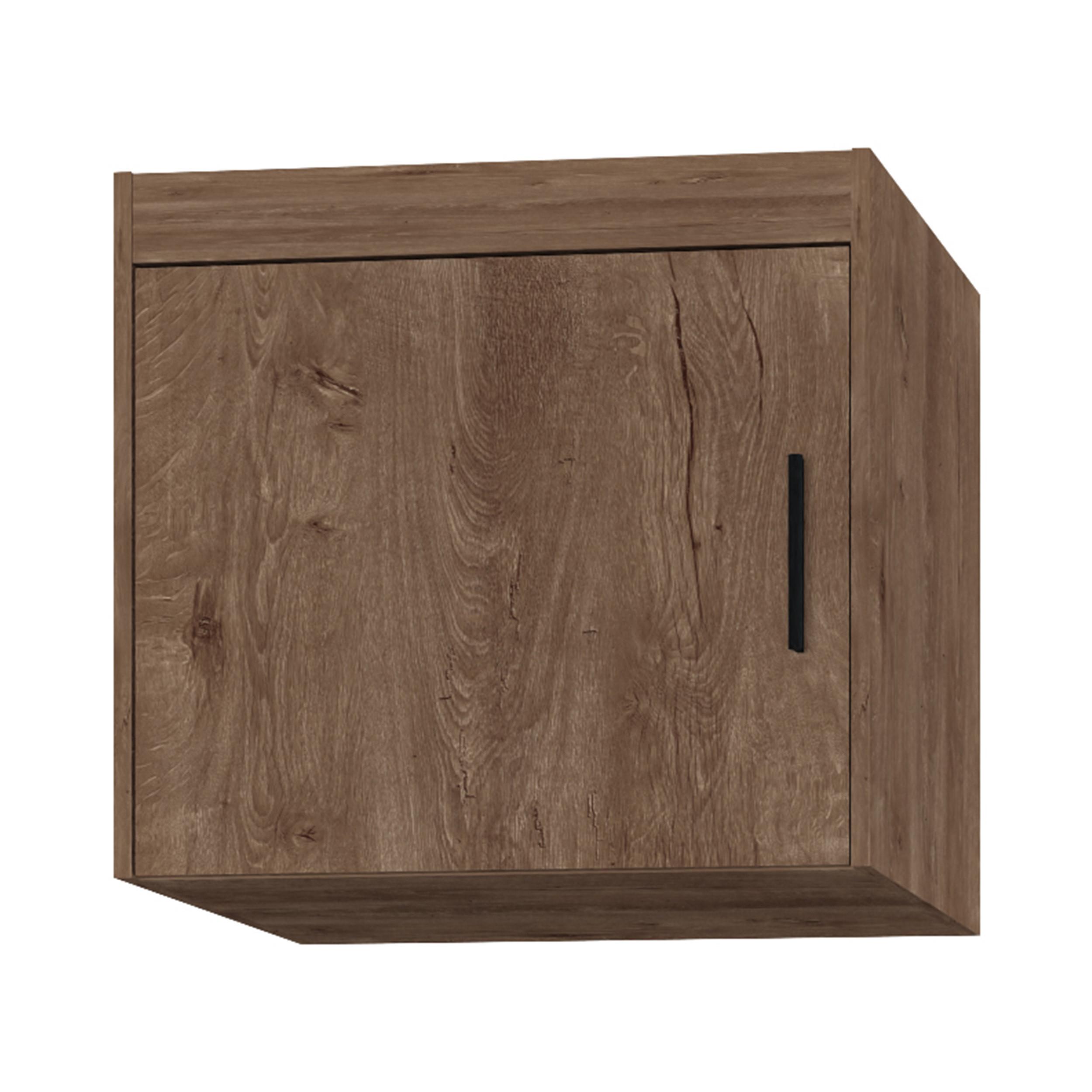 AUFSATZSCHRANK Storicos Eiche Lefkas 59,9/55/53 cm - 1T Modern - Braun, Holzwerkstoff/Kunststoff (60/55/53cm) - AX Living