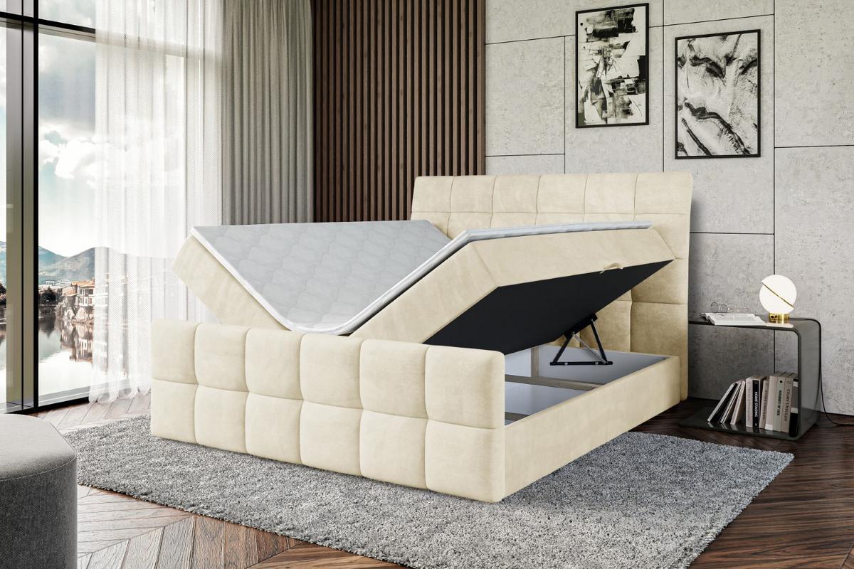 BOXBETT BRUGO-Z - 120 x 200 - H3 - Beige - Beige, Holzwerkstoff (120/200cm) - ALTDECOR