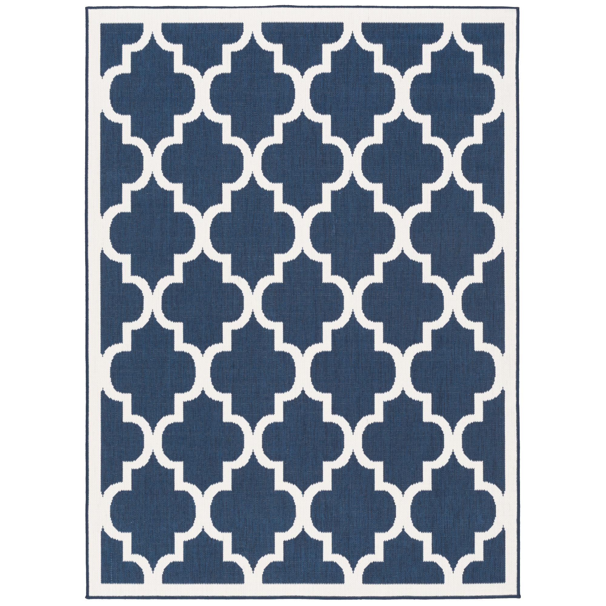 IN- UND OUTDOOR TEPPICH BEIDSEITIG CAPE COD FLIESENOPTIK - Blau, Textil (120/160cm) - Pergamon