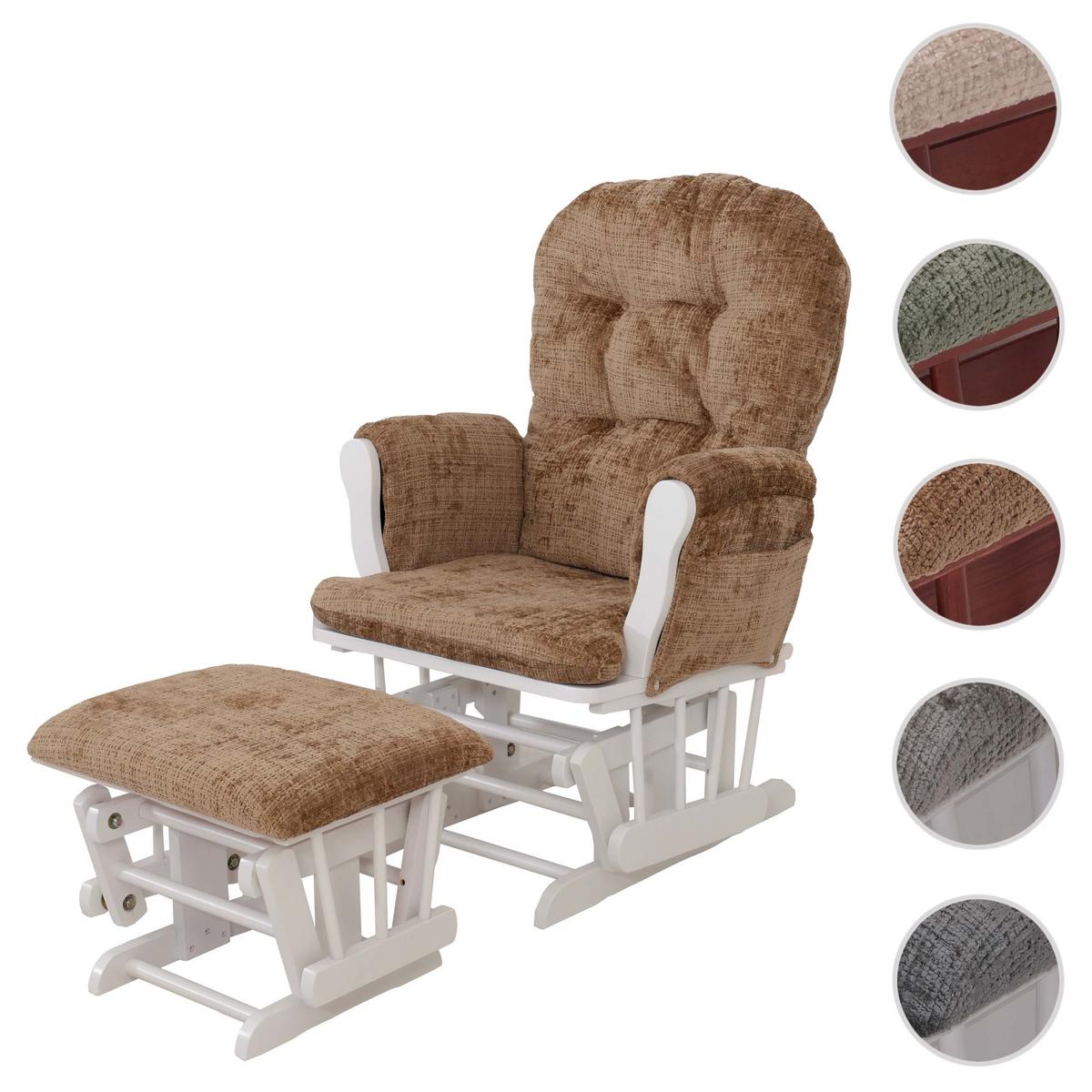 RELAXSESSEL Braun, Weiß - Braun/Weiß, Textil (75/100/71cm) - MCW