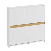 SCHUHREGAL mit klappbaren Fächern FSR225-E-W - Weiß, Holzwerkstoff (19/99.5/103cm) - SoBuy