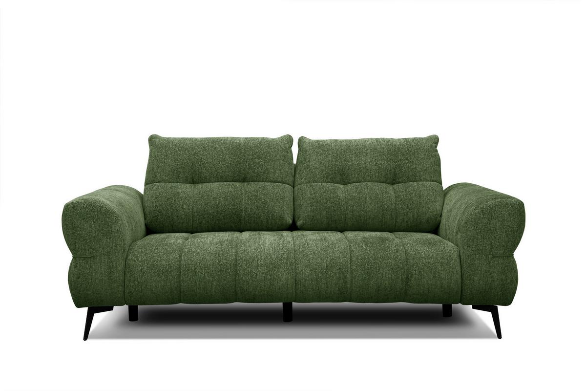 SOFA SALVINI 3-Sitzer, dunkelgrün - Dunkelgrün, Holz/Textil (237/88/99cm) - Wozimo