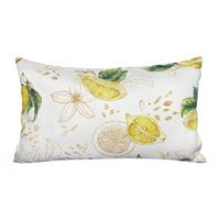 KISSENHÜLLE Italy Collection Zitronen 30/50 cm - Ecru/Gelb, Textil (30/50cm) - beties Heimtextil