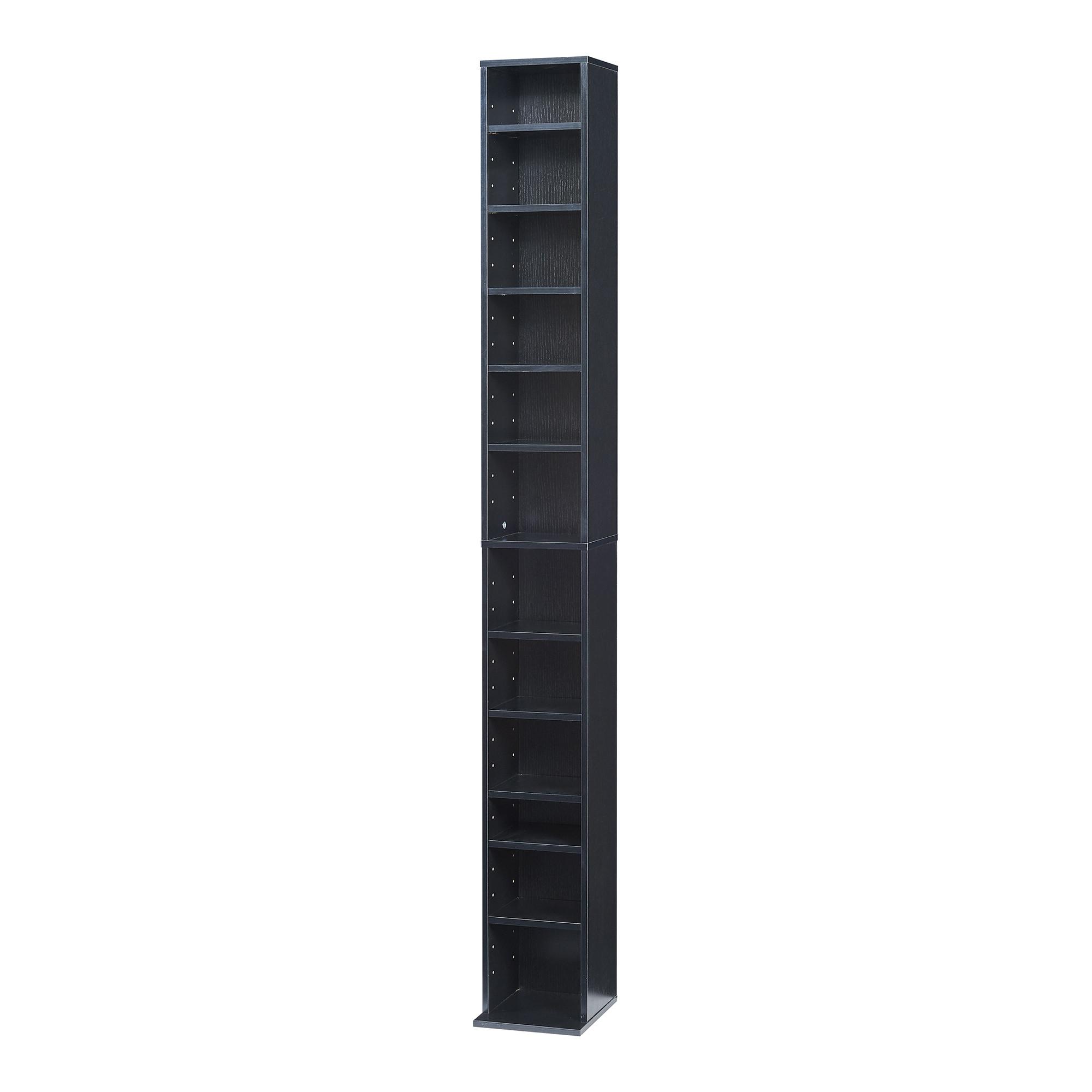CD-REGAL Høyset - Schwarz, Holzwerkstoff (20/175/20cm) - [en.casa]