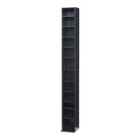 CD-REGAL Høyset - Schwarz, Holzwerkstoff (20/175/20cm) - [en.casa]