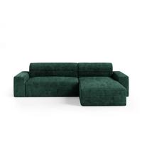 ECKSOFA Fabio 3 Sitzplätze Grün - Grün, Holz (300/185cm) - Petits-meubles