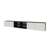 LOWBOARD KITO-W 3x100x40x40 cm - Schwarz / Weiß - Schwarz/Weiß, Holzwerkstoff (300/40/40cm) - ALTDECOR