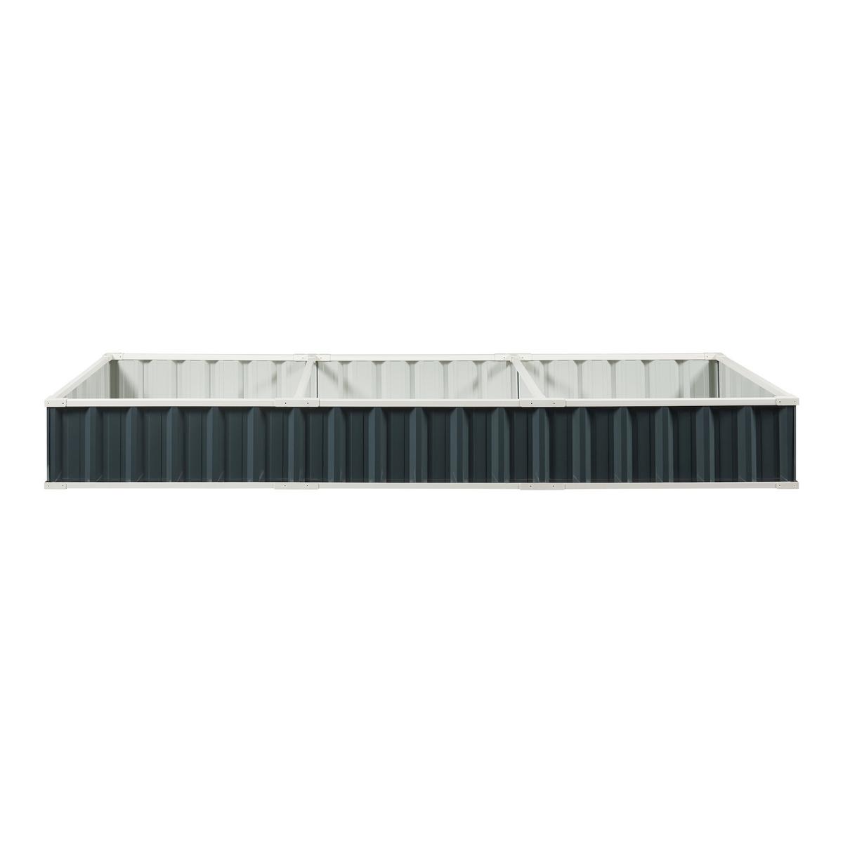 HOCHBEET Albrandswaard - Anthrazit, Metall (258/30/90cm) - [en.casa]