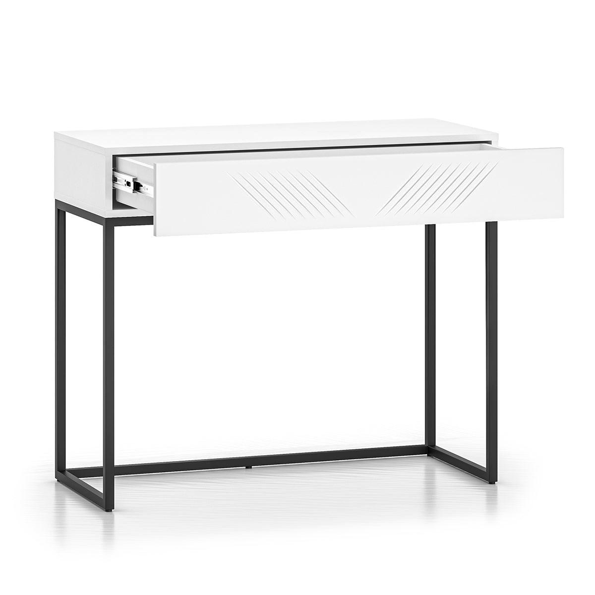 KONSOLENTISCH Aura Weiß - Weiß, Holzwerkstoff (40/92/78cm) - Petits-meubles