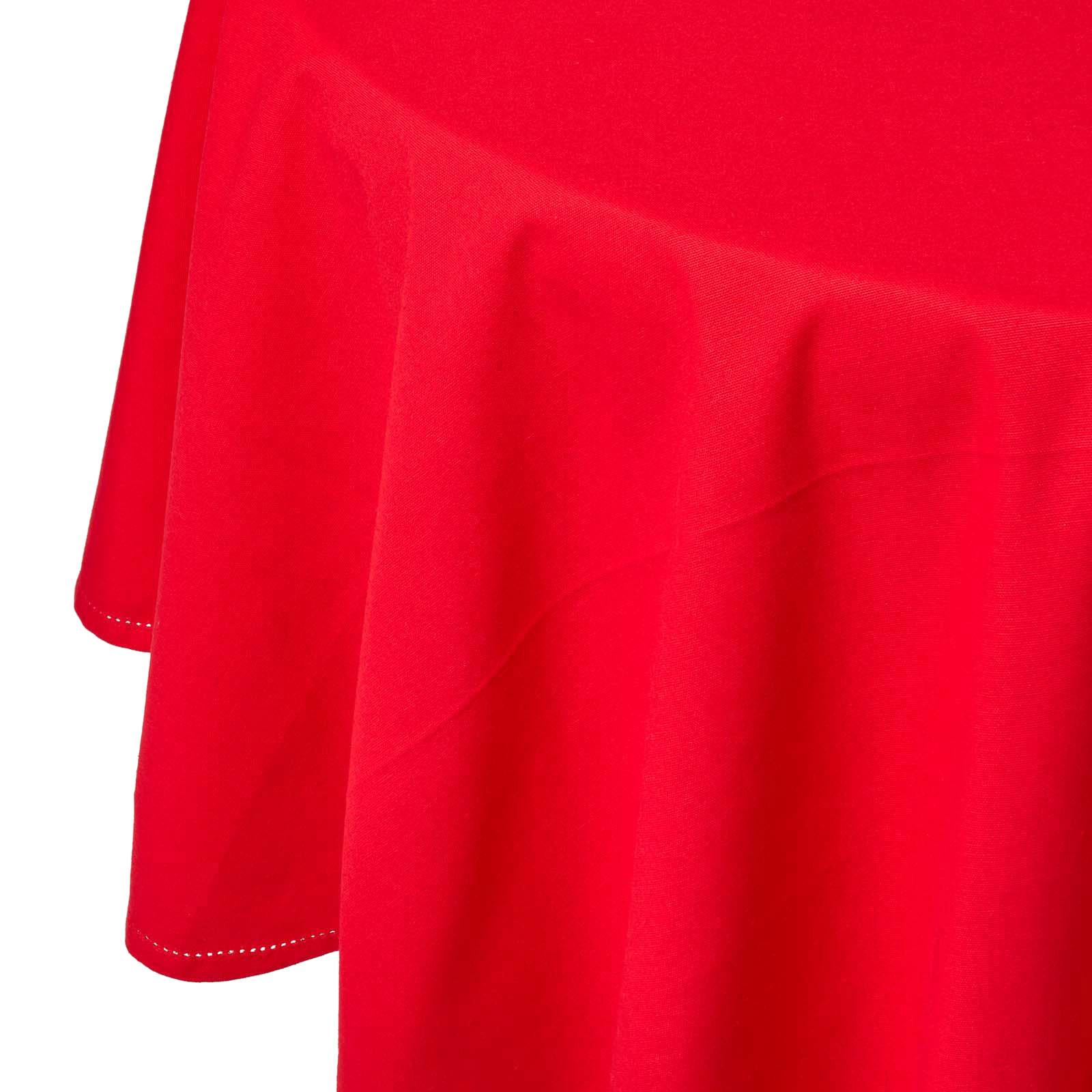 TISCHDECKE rot rund 178 cm, 100% Baumwolle - Rot, Textil (178/178cm) - Homescapes