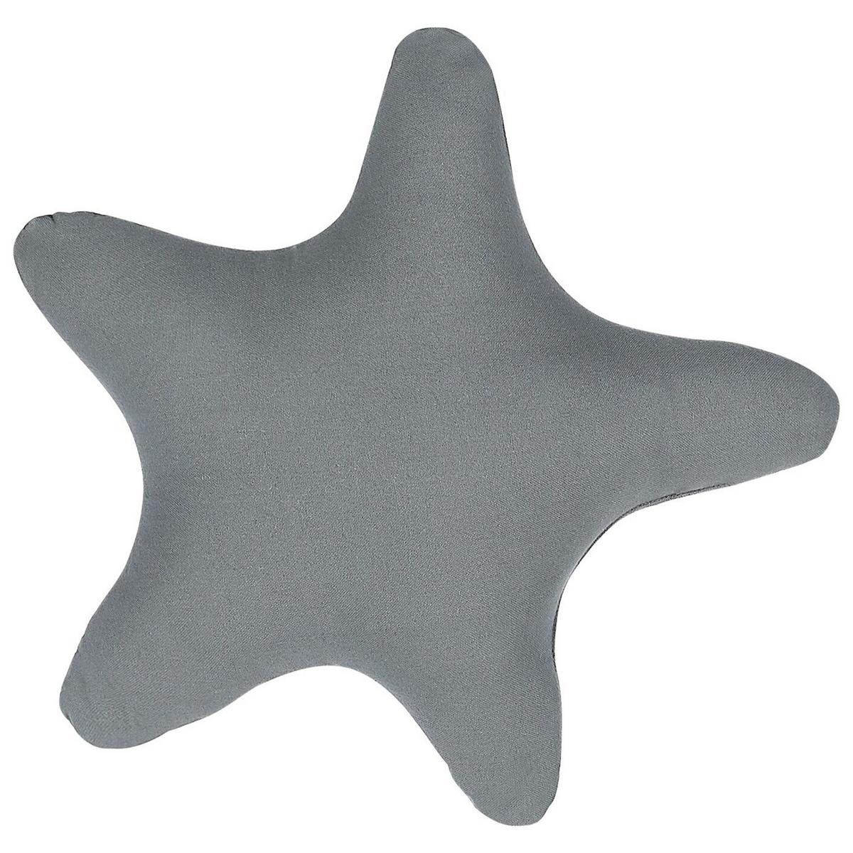 DEKOKISSEN 2er-Set Grau 40/40 cm Bhopal - Grau, Naturmaterialien/Textil (40/40cm) - Beliani