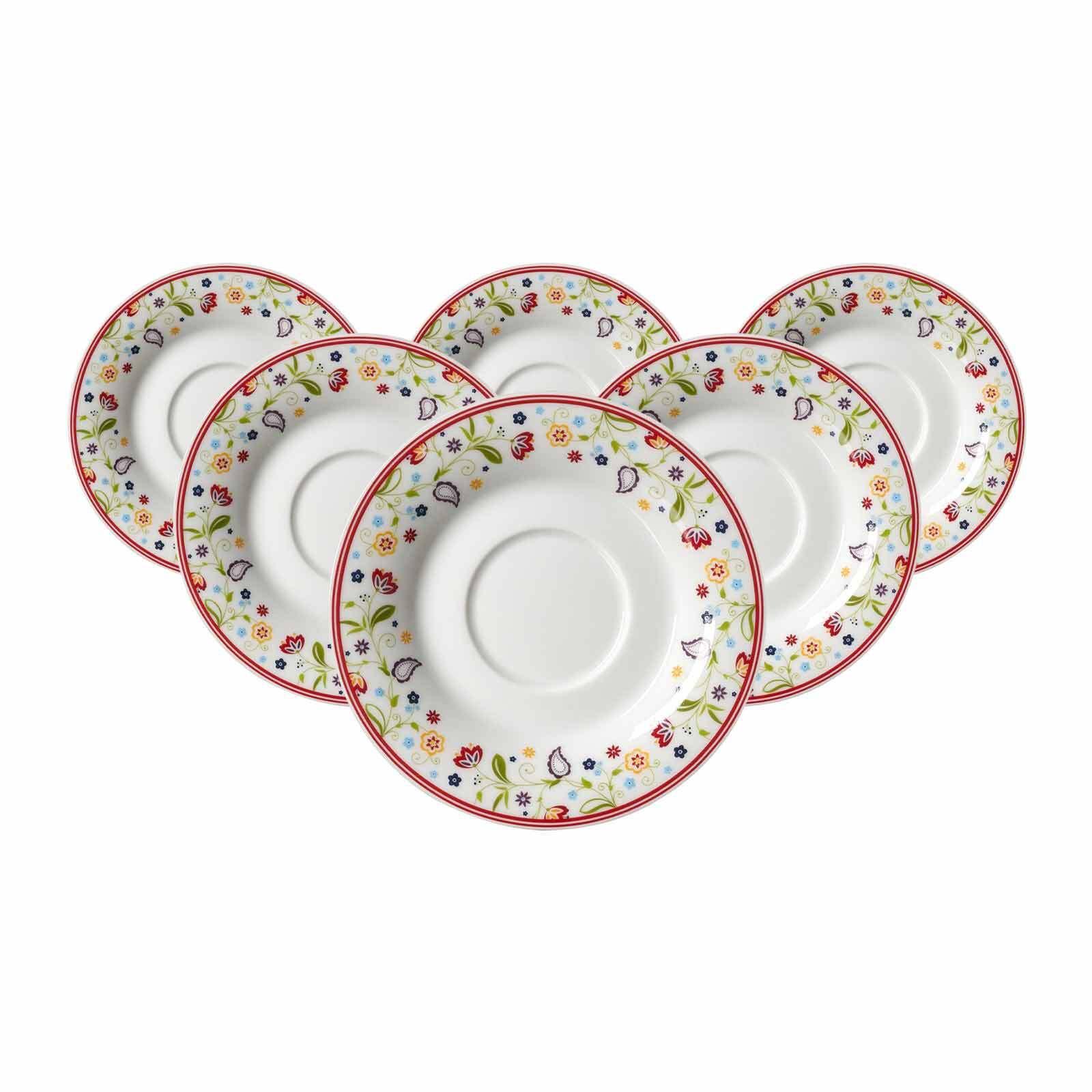 TEEUNTERTASSEN Shanti Ostfriese bunt ø 12,5 cm 6er Set - Multicolor, Keramik (12.5cm) - Ritzenhoff Breker