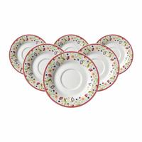 TEEUNTERTASSEN Shanti Ostfriese bunt ø 12,5 cm 6er Set - Multicolor, Keramik (12.5cm) - Ritzenhoff Breker