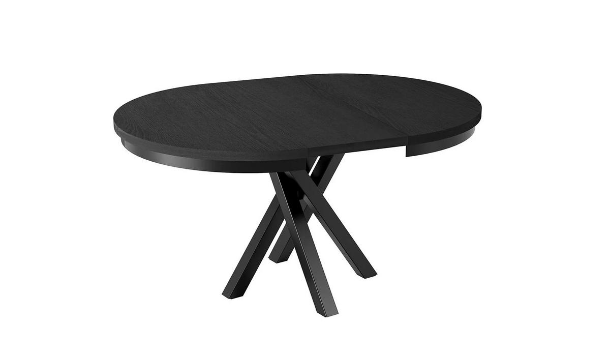 ESSTISCH ALICANTE Ausziehbar 100 - 140 / 100 x 75 cm - Schwarz, Holz (100/100/75cm) - MASSENO
