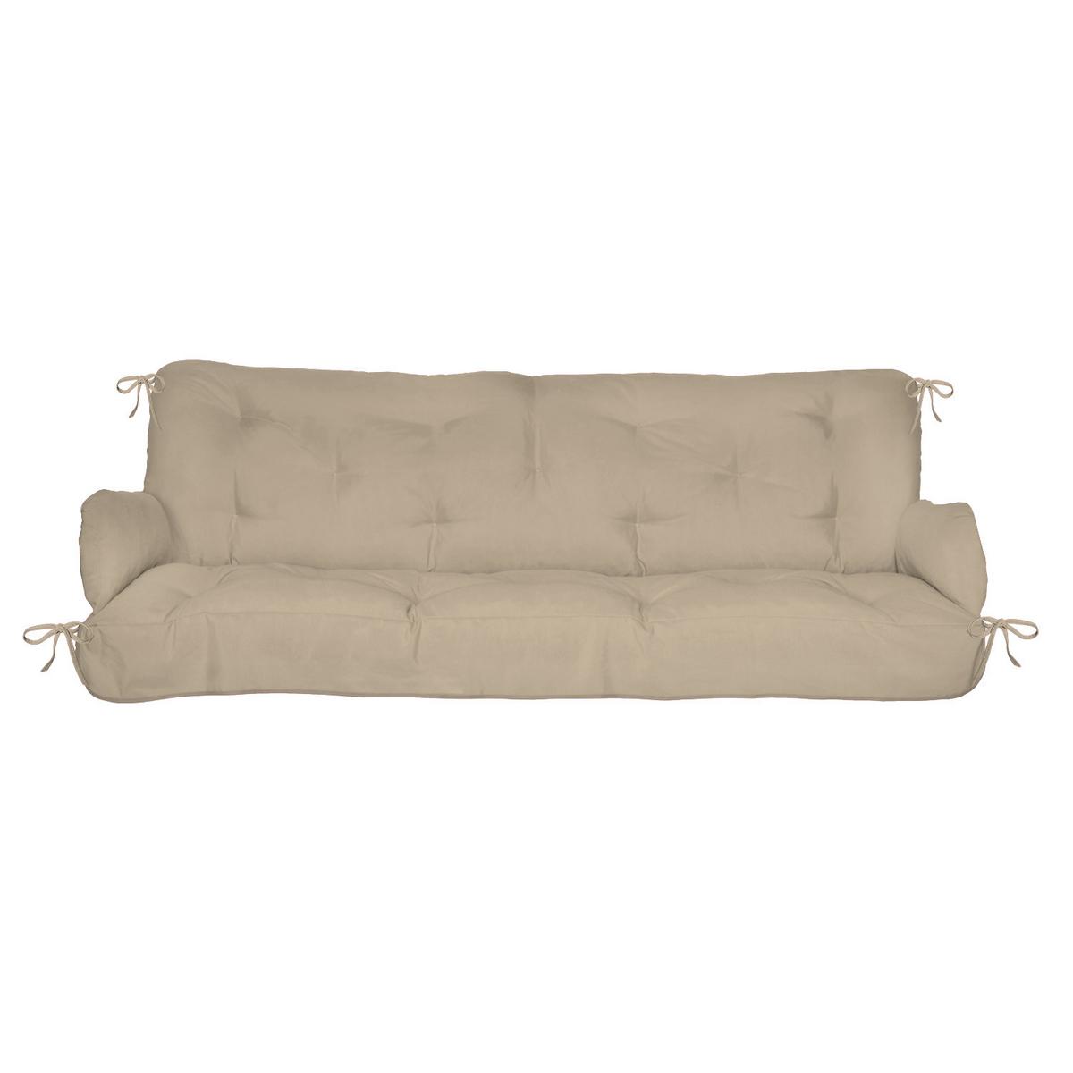 AUFLAGE für Hollywoodschaukel Flair HS 180/50/8cm Natur - Naturfarben, Textil (50/8/180cm) - Beautissu 