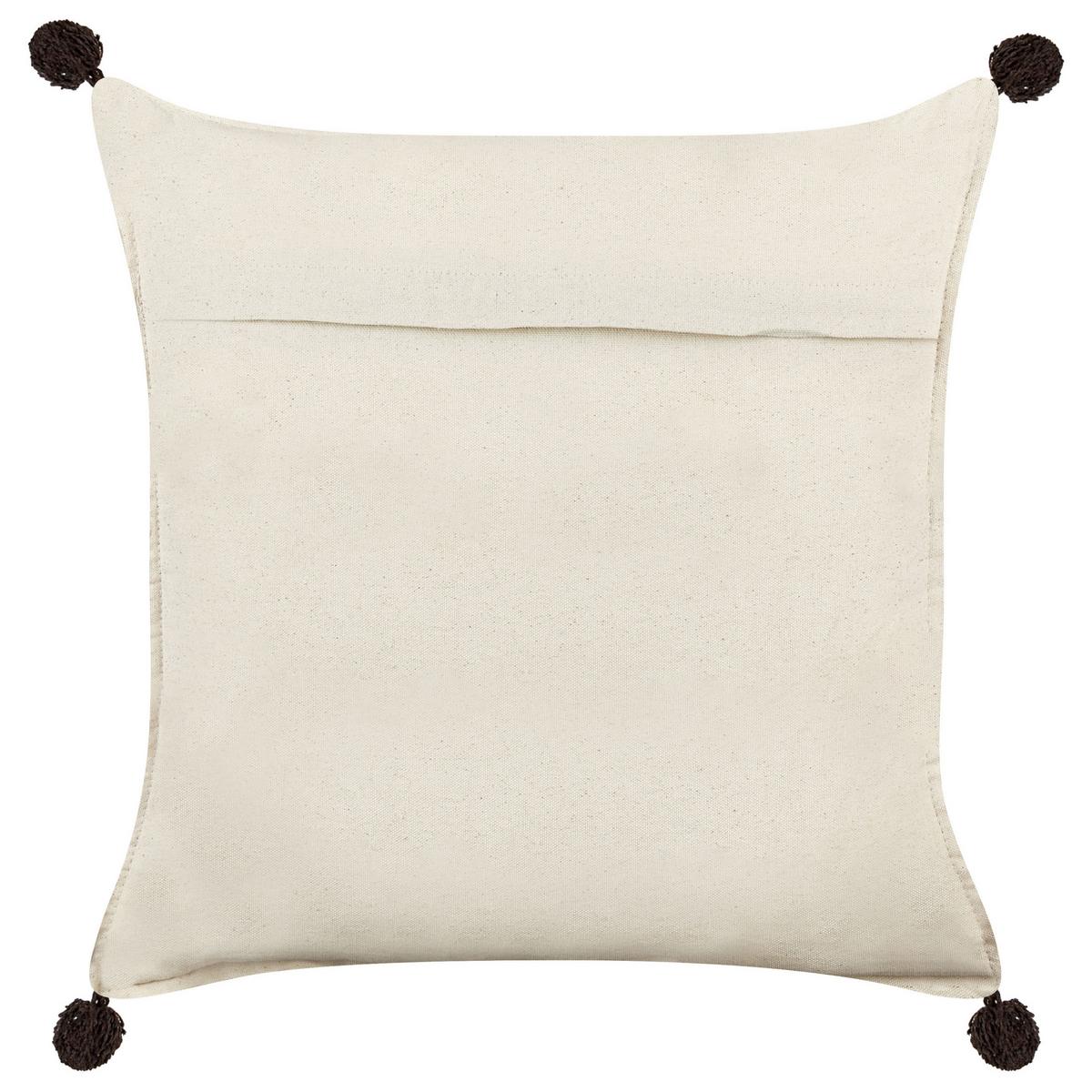 DEKOKISSEN 2er-Set Beige 45/45 cm Fussel - Beige/Multicolor, Textil (45/45cm) - Beliani