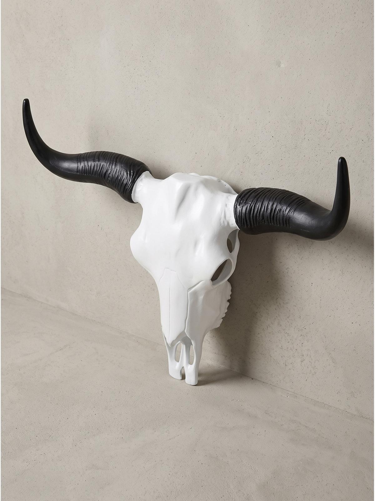 GEWEIH NAAB, Aluminium, Weiß-Schwarz, 55,5 x 14 x 40 cm - Weiß, Metall (55.5/40/14cm) - KADIMA DESIGN